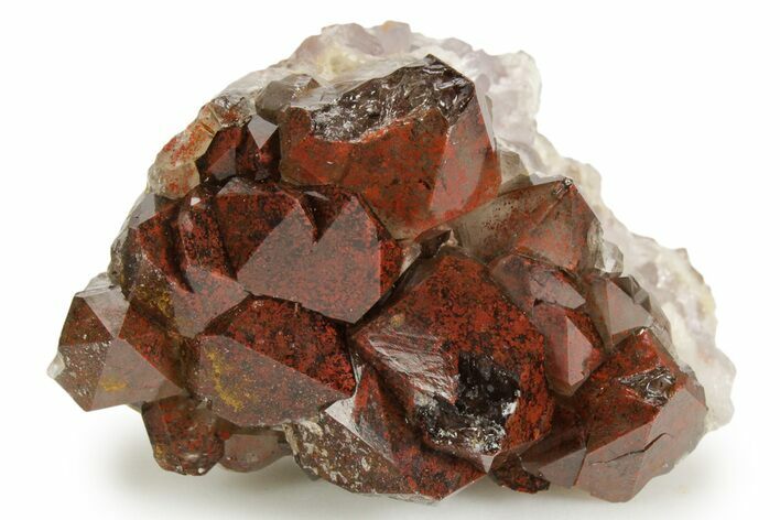 Thunder Bay Smoky Amethyst Cluster with Hematite - Canada #349936